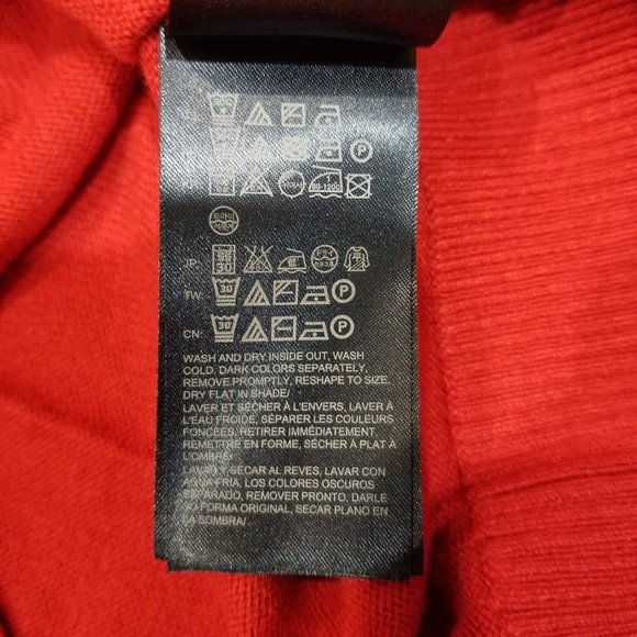 Tommy Hilfiger Pima Cotton Cashmere Pullover Jumper Sweater Red Men's Size Small - Picture 4 of 5